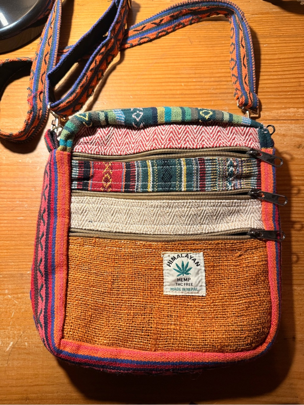 Himalayan Hemp crossbody bag.